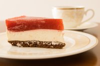 Sernik na zimno z galaretką